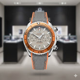 OMEG QUARTZ SILICON STRAP WATCH